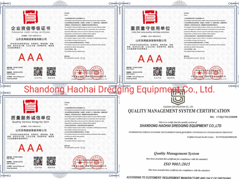 China Professional Manufacture Mining Dredging Equipment Hydraulic Cutter Suction for Sale