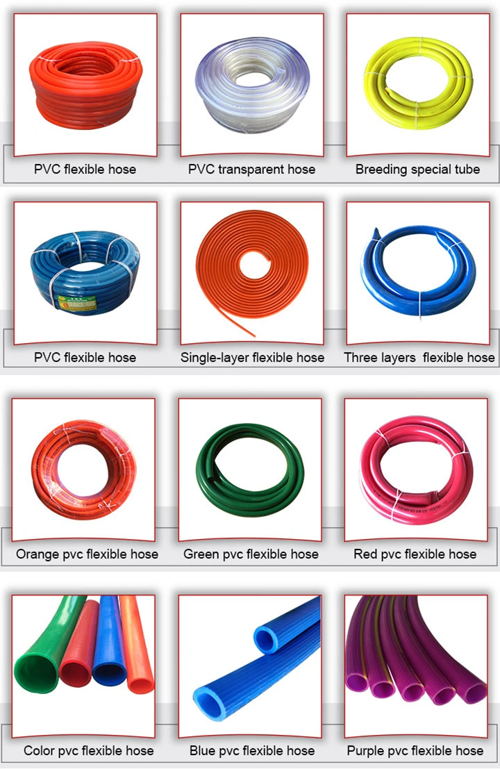Colorful Flexible Plastic PVC Clear Tubing Water Pipe Level Hose