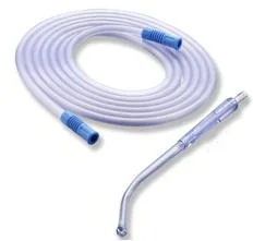 Clear and Soft Disposable Medical Yankauer Connecting Suction Tube with Handle