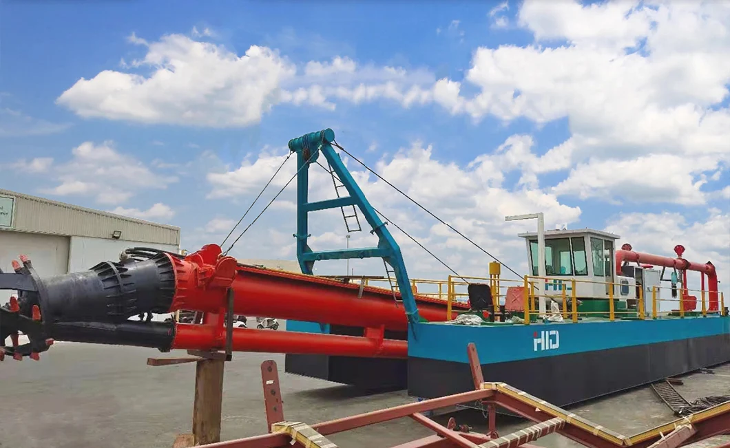 Mud Gold Dredger Vessel Sand Dredging Boat Vessel Ship Hydraulic Cutter Suction Sea Backhoe Dredger for Port Reclamation