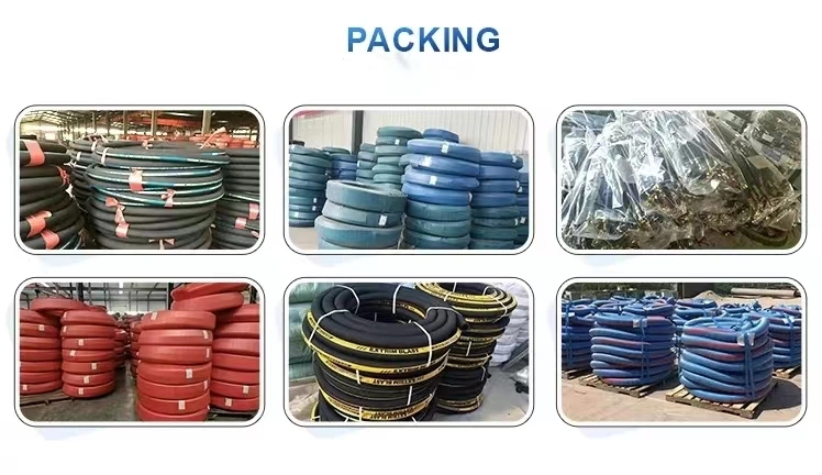High Pressure Water Suction Hose Pressure Washer Oil Air Flexible Rubber Hose Hydraulic Hose Textile Reinforced Air Rubber Hose