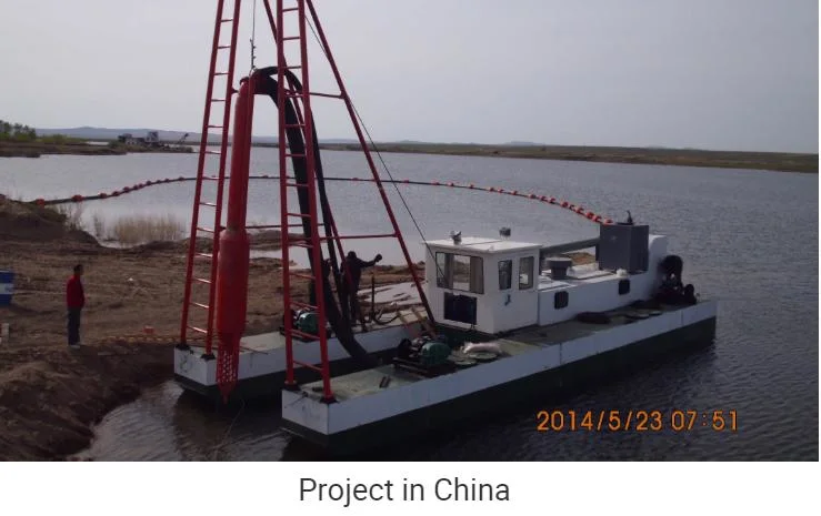 China Floating Dredge Boat Equipment 8 Inch Sand Dredge for Sale