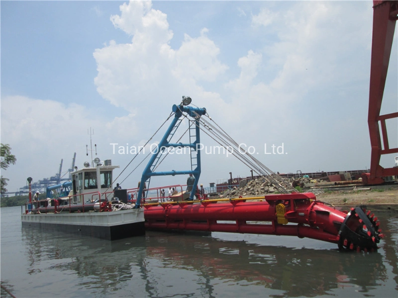 2500m Discharge Distance Mechanical Hydraulic Sand Pump Dredger Cutter Suction Dredger with High Pressure Water Pipe