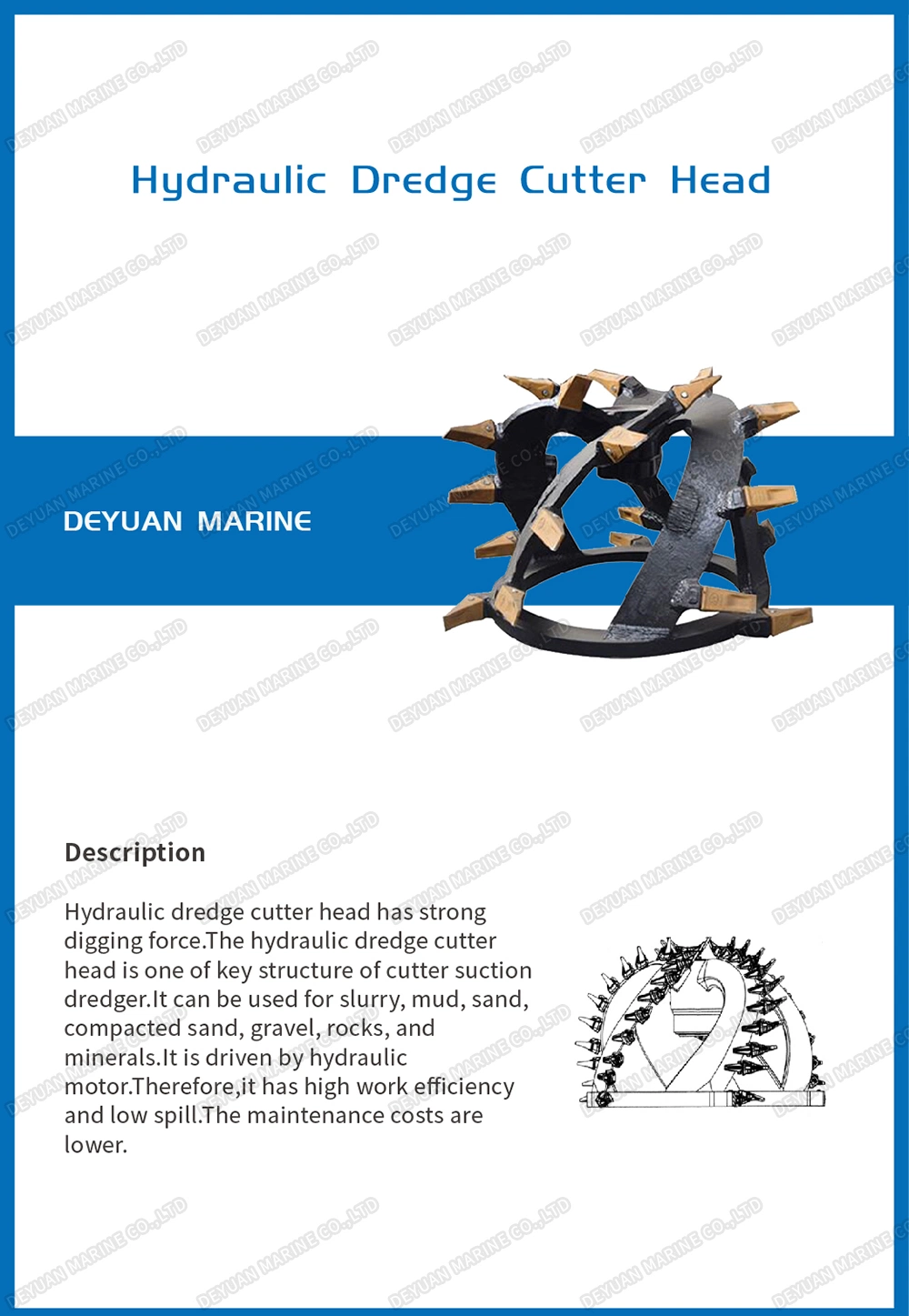 Cutter Head Hydraulic Dredger for Dredging Project