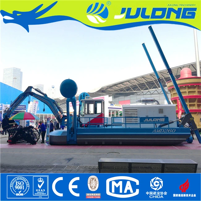 6.5m Dredging Depth Amphibious Multi-Functional Dredger Equipment for Swamp Shallow Water Area