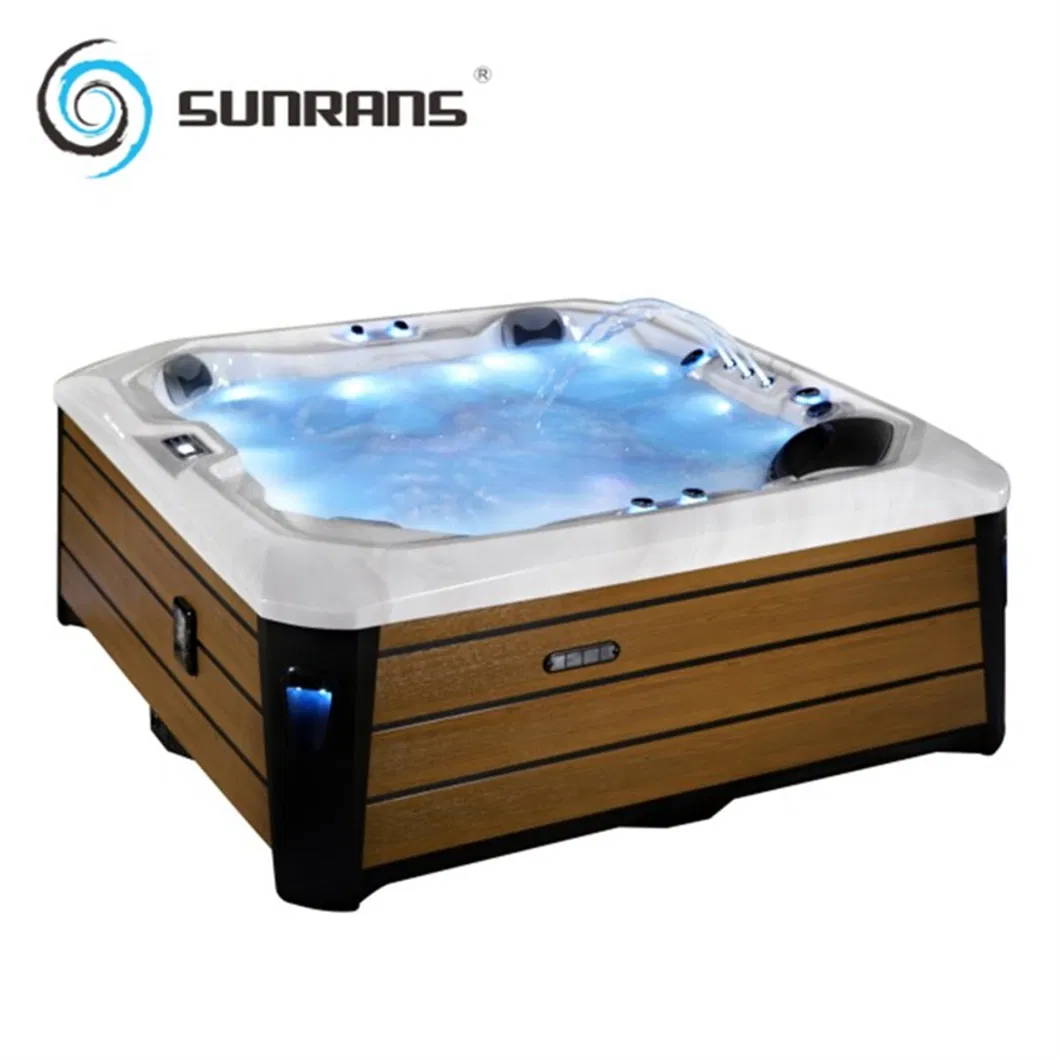Sunrans High Quality Outdoor Balboa Luxury Garden Hot Tub Electric Heater Functional Acrylic Whirlpool SPA Massage Bathtub