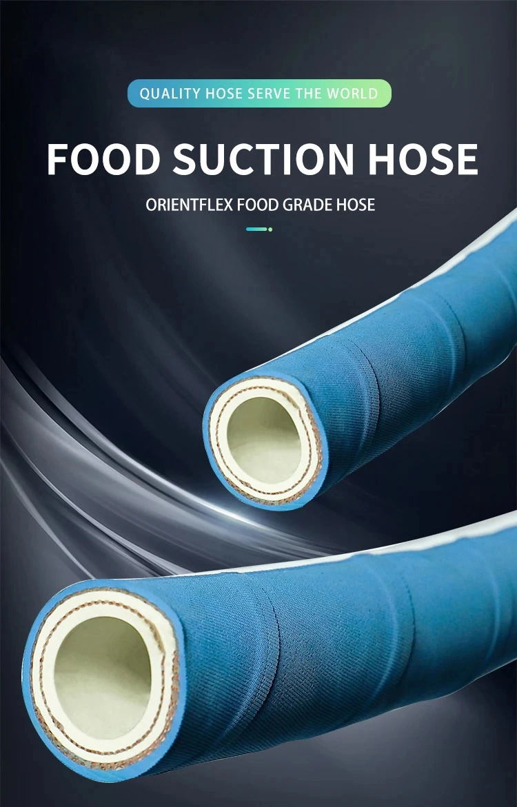 Flexible Rubber Chemical EPDM Food Grade Suction Hose