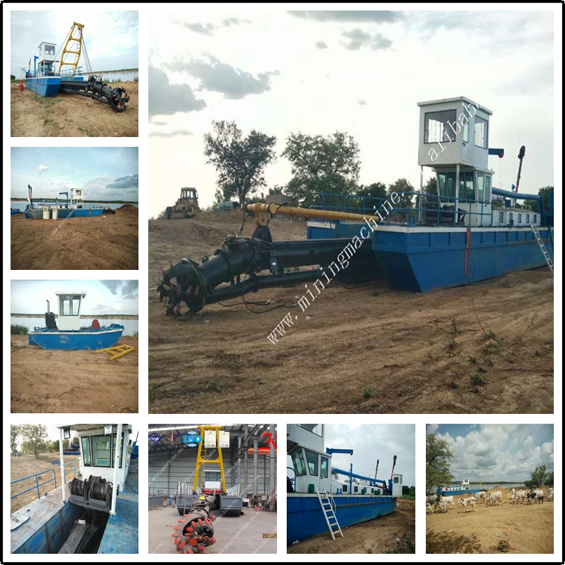 14 Inch Customized Mining Equipment Hydraulic Sand Dredging Machine Mud Dredger Boat Cutter Suction Dredger for Sale