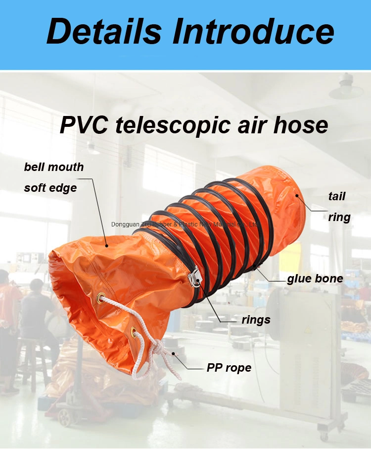 Explosive Proof Spiral Air Suction Duct Exhaust Pipe Ventilation Hose