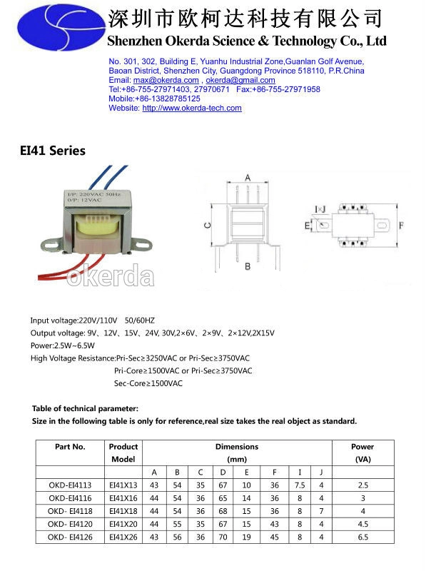 Single Phase 380V 220V to 12V 9V Step Down Transformer