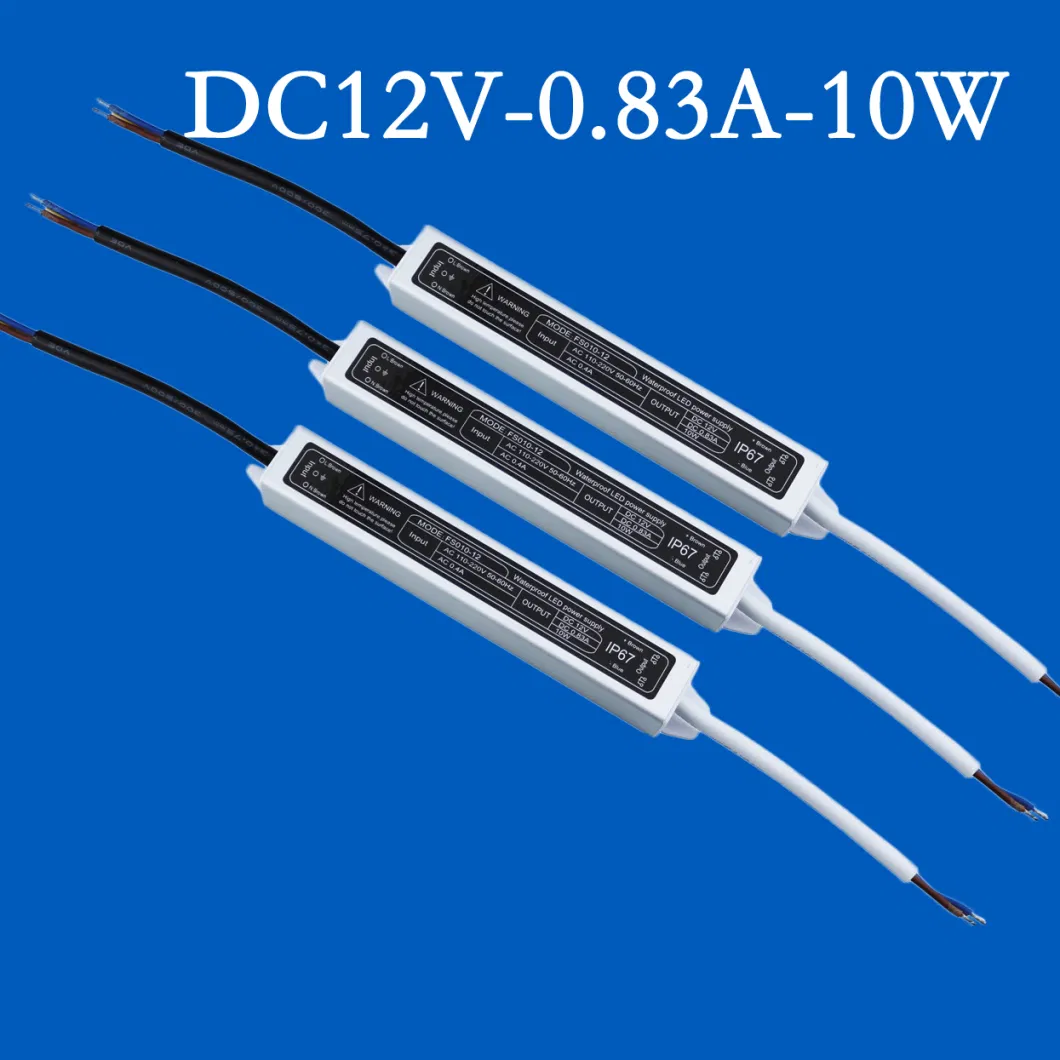 60W PWM AC110V to AC240V IP67 Outdoor LED Transformer/LED Driver for LED Striplight/Signs.