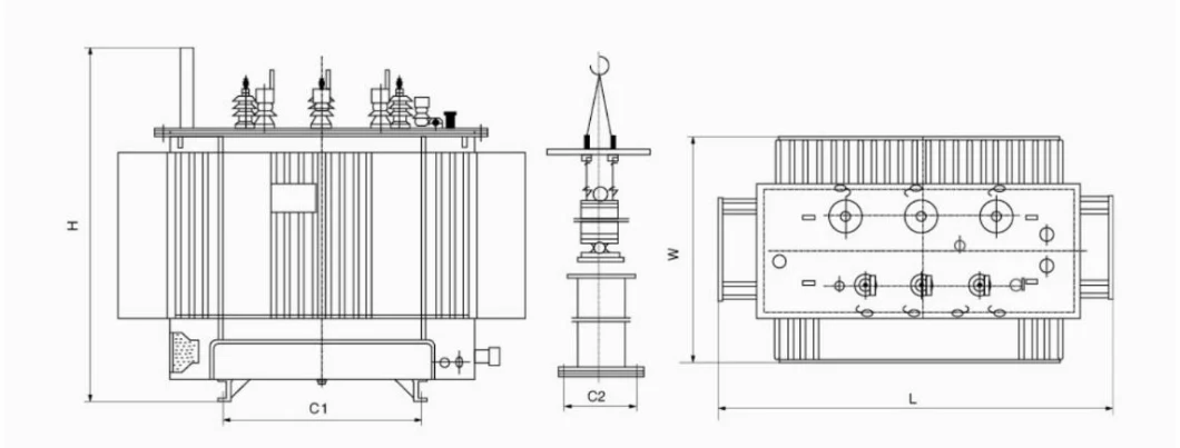 Custom Compact Oil Immersed Power Distribution Transformer 30/50/63/80/100/125/160/200 kVA Transformer Price