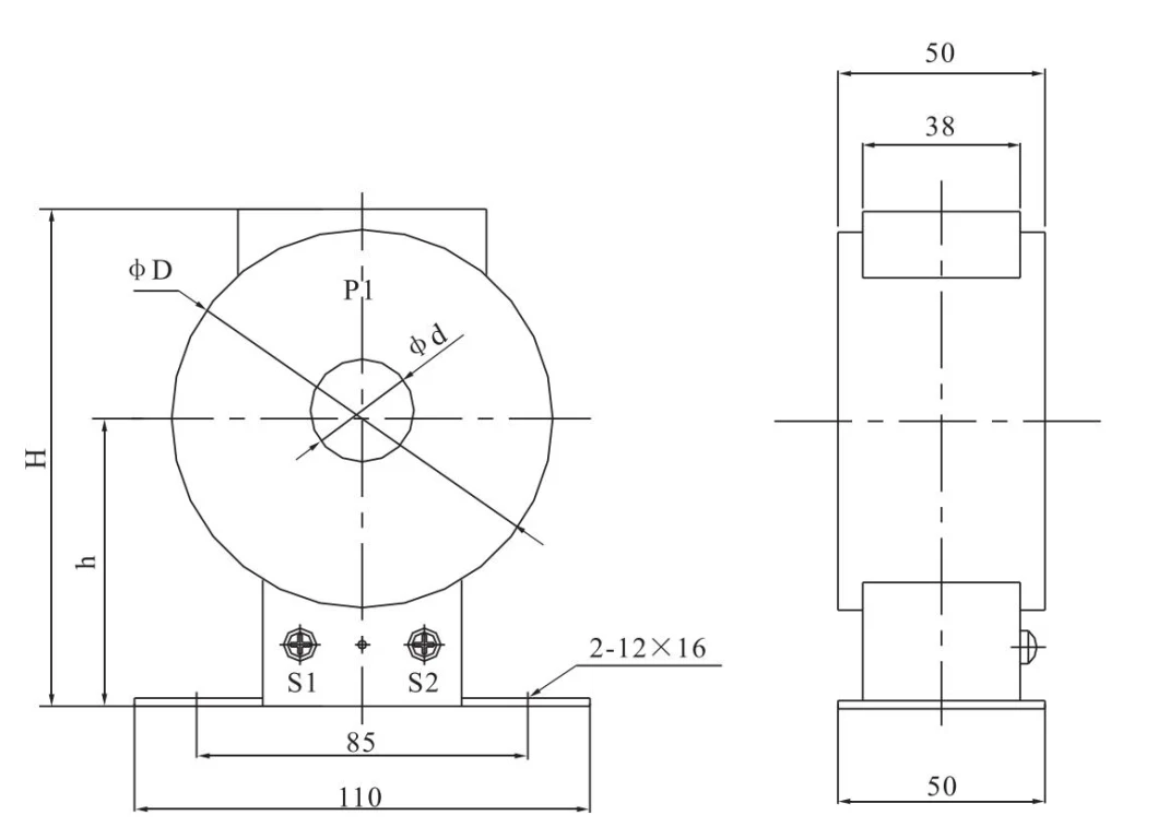 Low Voltage High Accuracy Cast Type Current Transformer 0.5kv