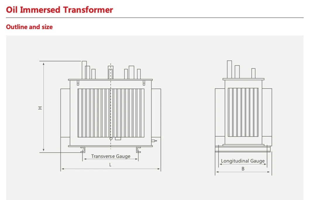 CNC Low Low Windings Loss Reasonable Advanced Structural High Voltage Distribution Transformer Sbh15