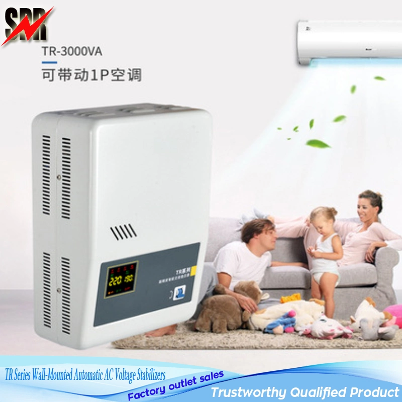 Tr Series 3kVA, 5kv, 10kVA, 15kVA Wall-Mounted Automatic AC Voltage Stabilizers Used for Air-Conditioner