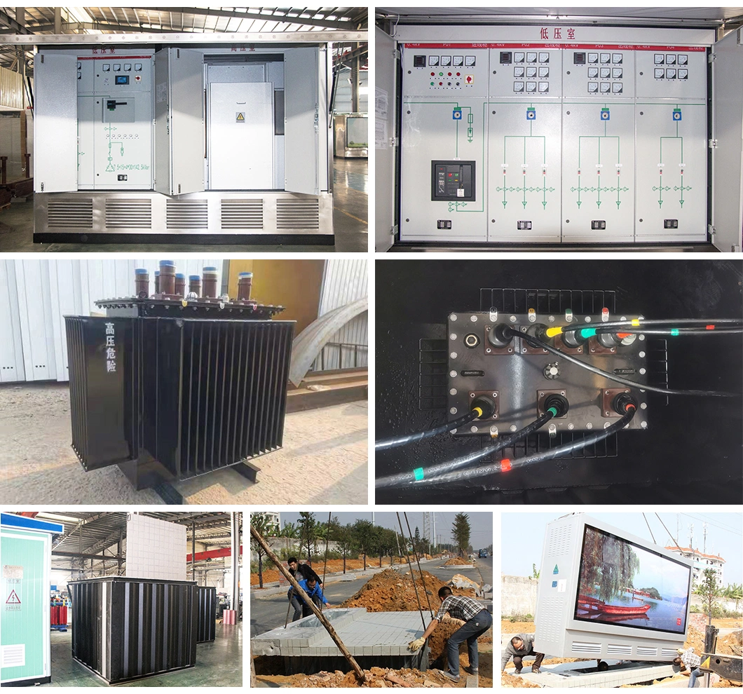 YBD 2000kva 12kv 0.4kv Distribution Power Underground Combined ONAN Transformer Substation