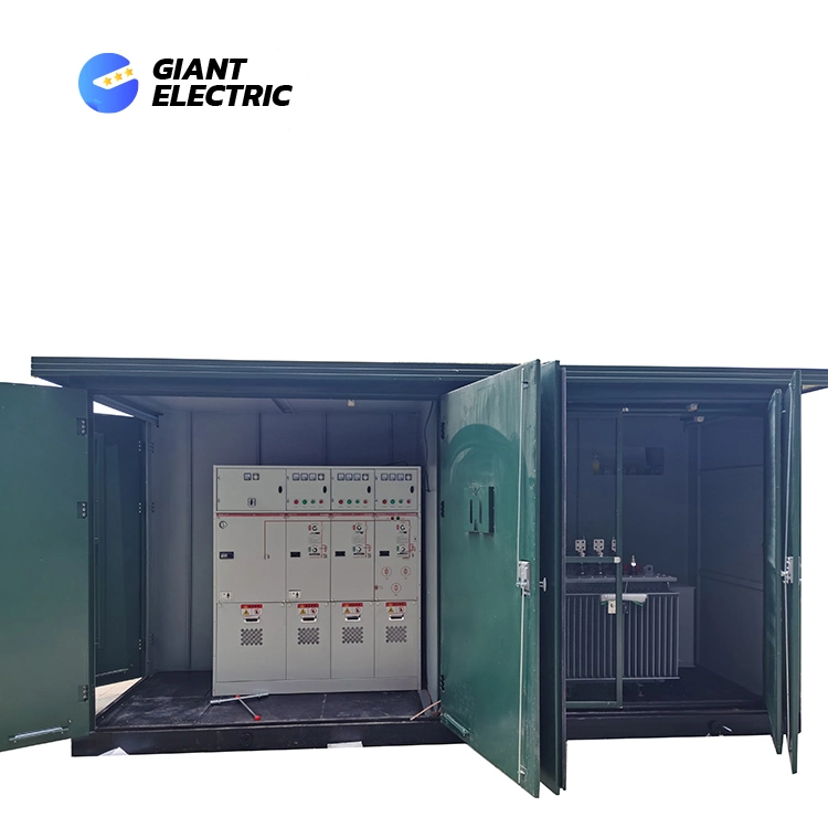 Outdoor 15kv 33kv 500kVA 1250kVA 15/0.4kv Outdoor Compact Transformer Substation for Ethiopian Electric Utility Eeu