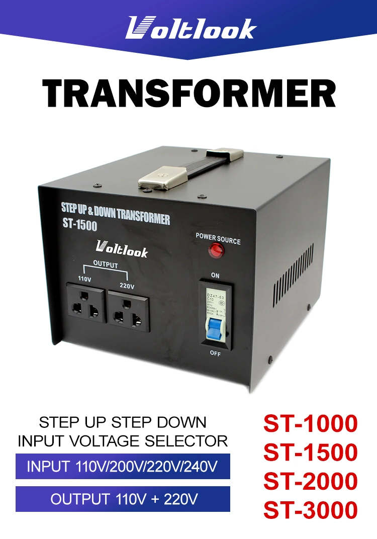 1500W Step up &amp; Down Transformer 110V to 220V Voltage Converter / Electronic Power Transformer