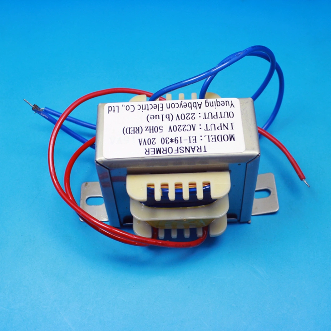 Ei Series Type Transformer AC220V to 220V 50Hz Ei Transformer Single Phase with Wire Pure Isolated Power Transformer
