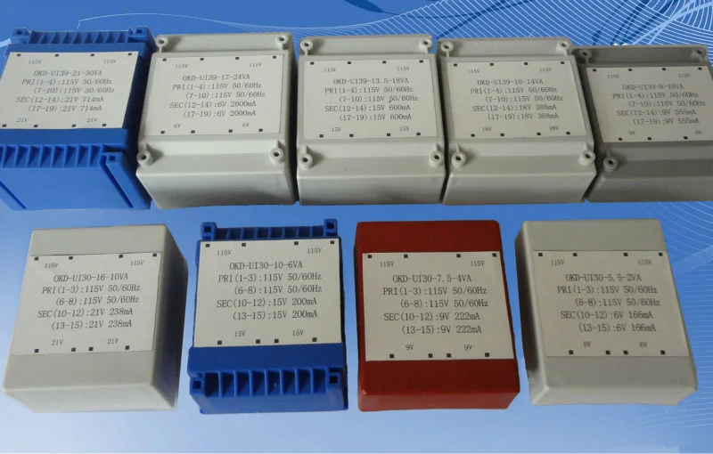 PCB Encapsulated 240V 110V Step Down Transformer Ui30