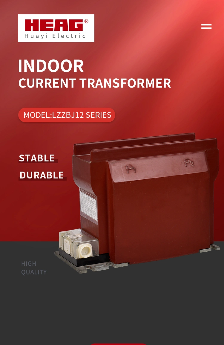 Indoor Single Phase CT Cast-Resin Electric Current Transformer Lzzbj12-10 Rated 600A 0.2s/10p10