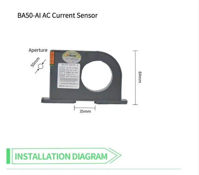 Acrel Ba50L-Ai/V Single Phase Ba Series AC Current Sensor DC Signal Transformer