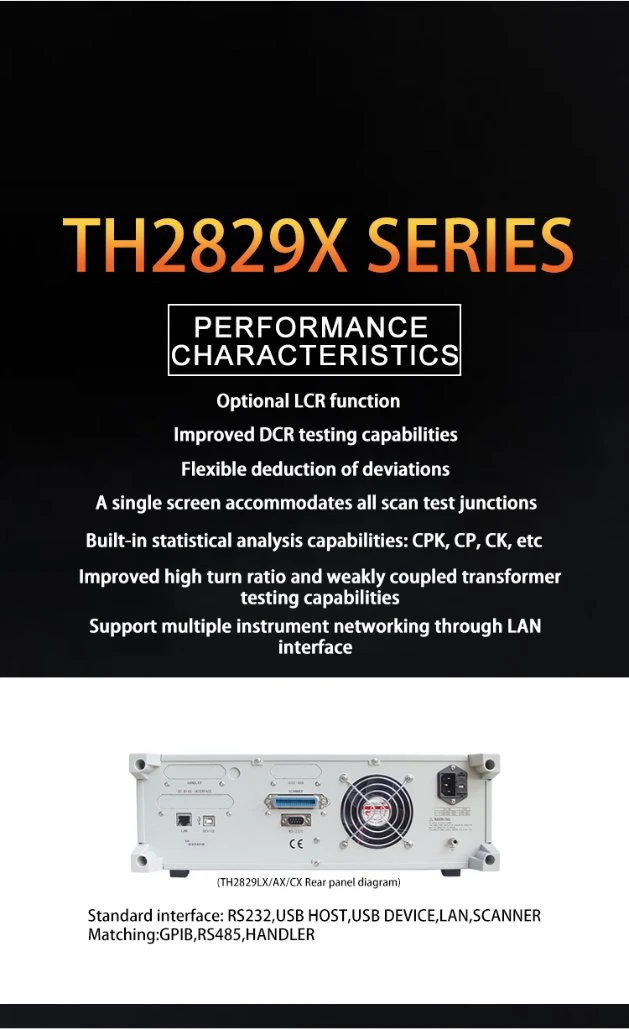 Tonghui Th2840ax with 20Hz-500kHz Automatic Transformer Test System