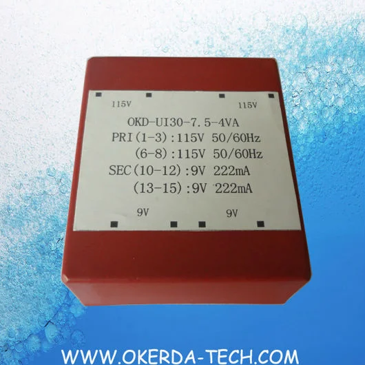 PCB Encapsulated 240V 110V Step Down Transformer Ui30