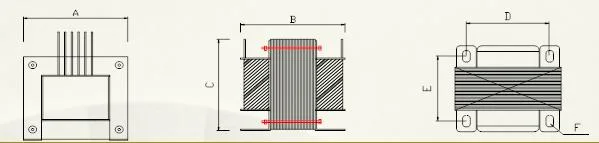 Ei66 50va Low Frequency Power Supply Transformer 50Hz 60Hz 110V 220V 50W