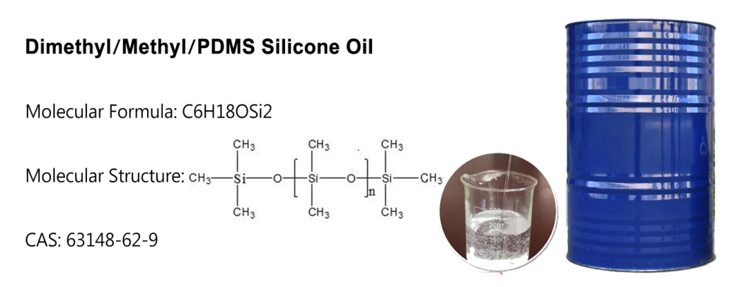 Dimethyl Silicone Polydemethyl Silicone Oil 5cst for Liquid Silica Gel Fluid and Transformer Oil