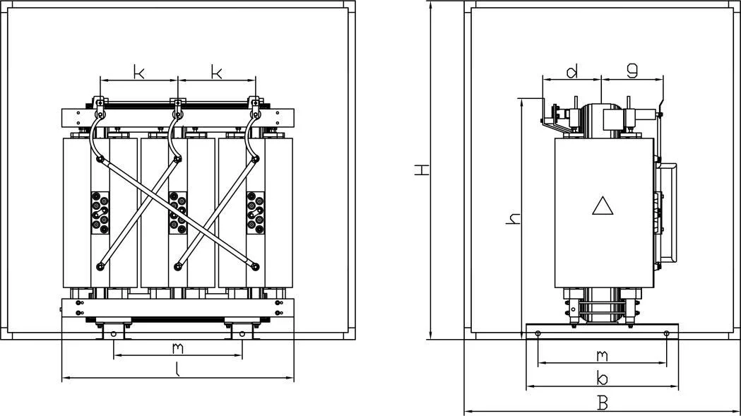 10kv Resin Insulated Dry Type Transformer for Power Distribution Low Voltage Sc (B) Series Outside Switchgear Enclosure