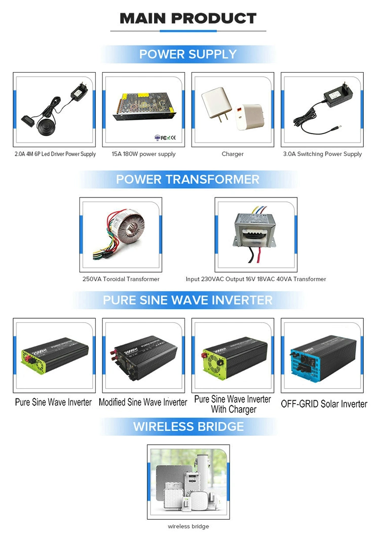 DC AC Inverter Offgrid Pure Sine Wave Power Inverter 3000W 6000W Peak Power Inverters &amp; Converters