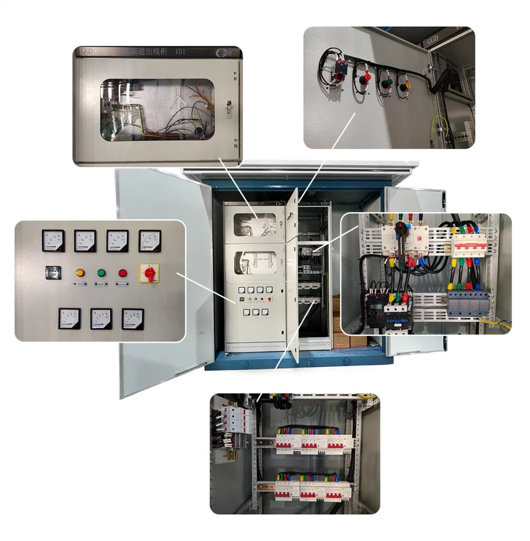 Outdoor Box Type Pad Mounted Oil Power Immersed Transformer Substations of Prefabricated