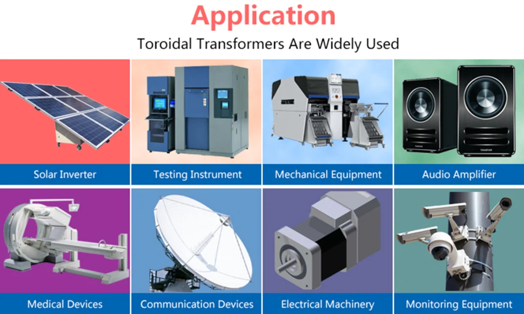 250va 250W 110V 220V 12V 24V Low Voltage Electrical Toroidal Transformer for Audio Amplifiers