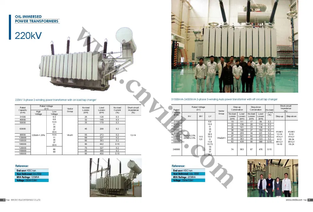 220kv 161kv 69kv 33kv Power Transformer Distribution Transformers Power Substation up to 320mva
