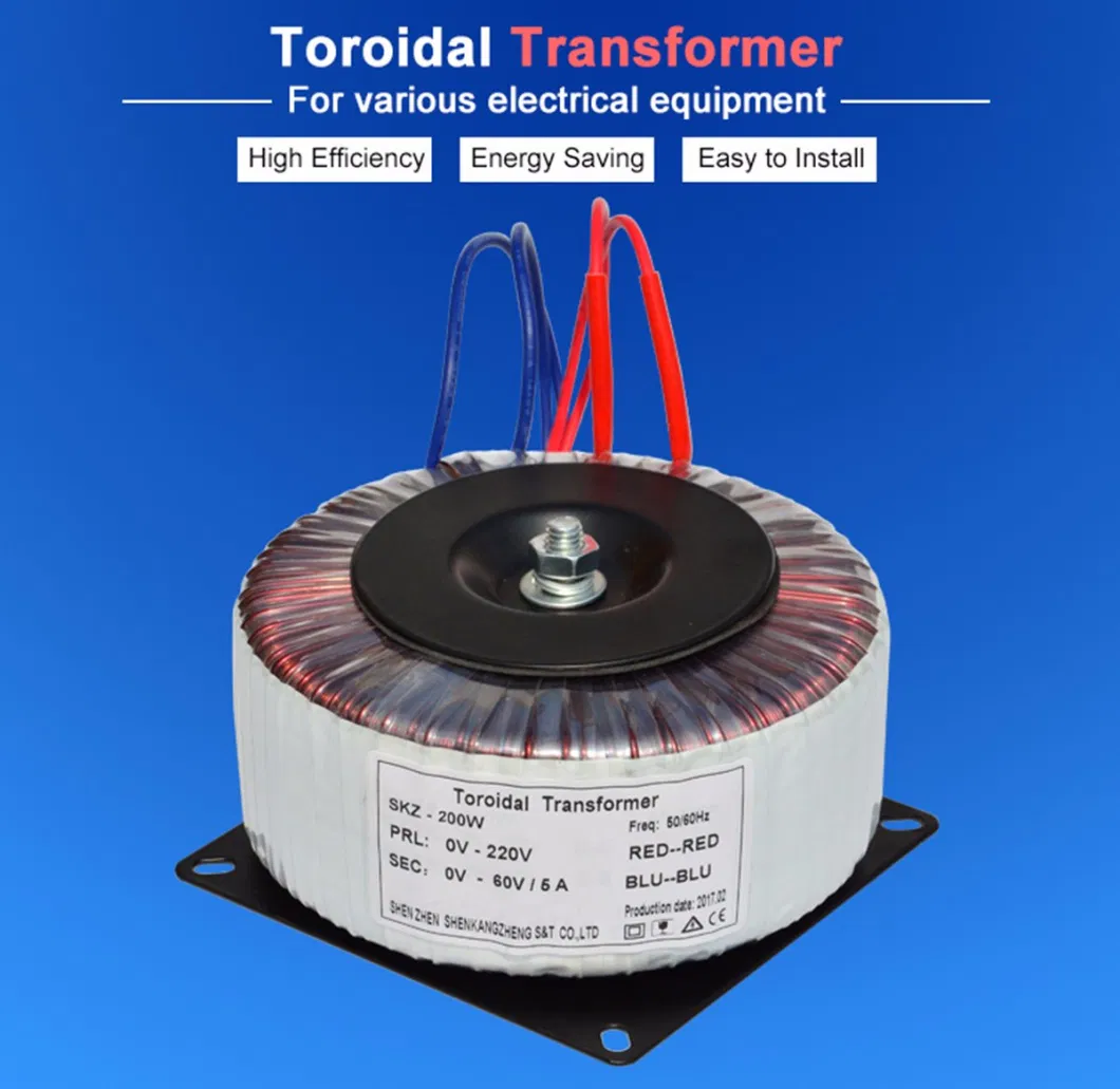 250va 250W 110V 220V 12V 24V Low Voltage Electrical Toroidal Transformer for Audio Amplifiers