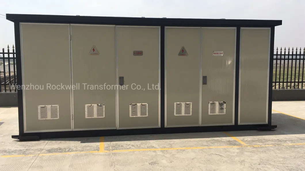 Power Distribution Compact Package Substation with Transformer &amp; Cabient for Power Supply