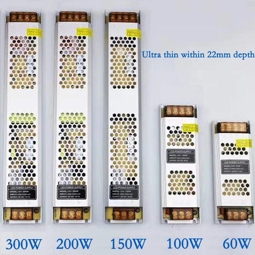 24W Ultra Thin AC to DC Constant Voltage LED Transformer for Indoor Fabric Tension Frameless LED Light Box