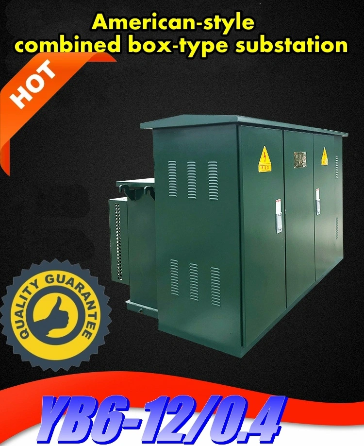 Yb6-11/15/33/0.4kv 50-2000kVA American Type Prefabricated Box Substation Compact Substation