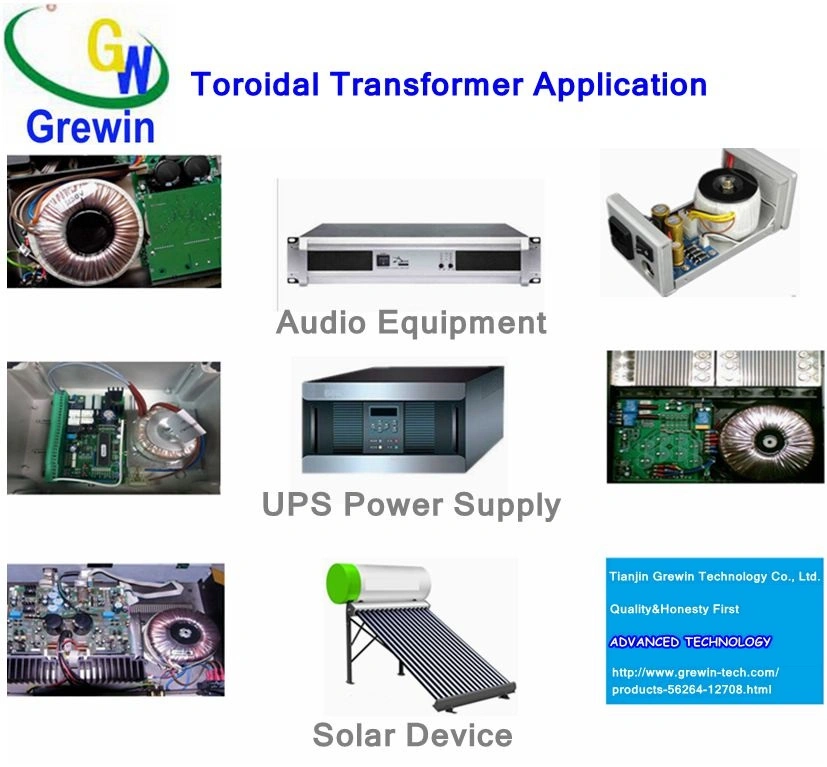 IEC CB 12V High Efficiency Current Transformer Electrical Electronic Transformer 300va Power Toroidal Transformer for UPS and Solar Plants