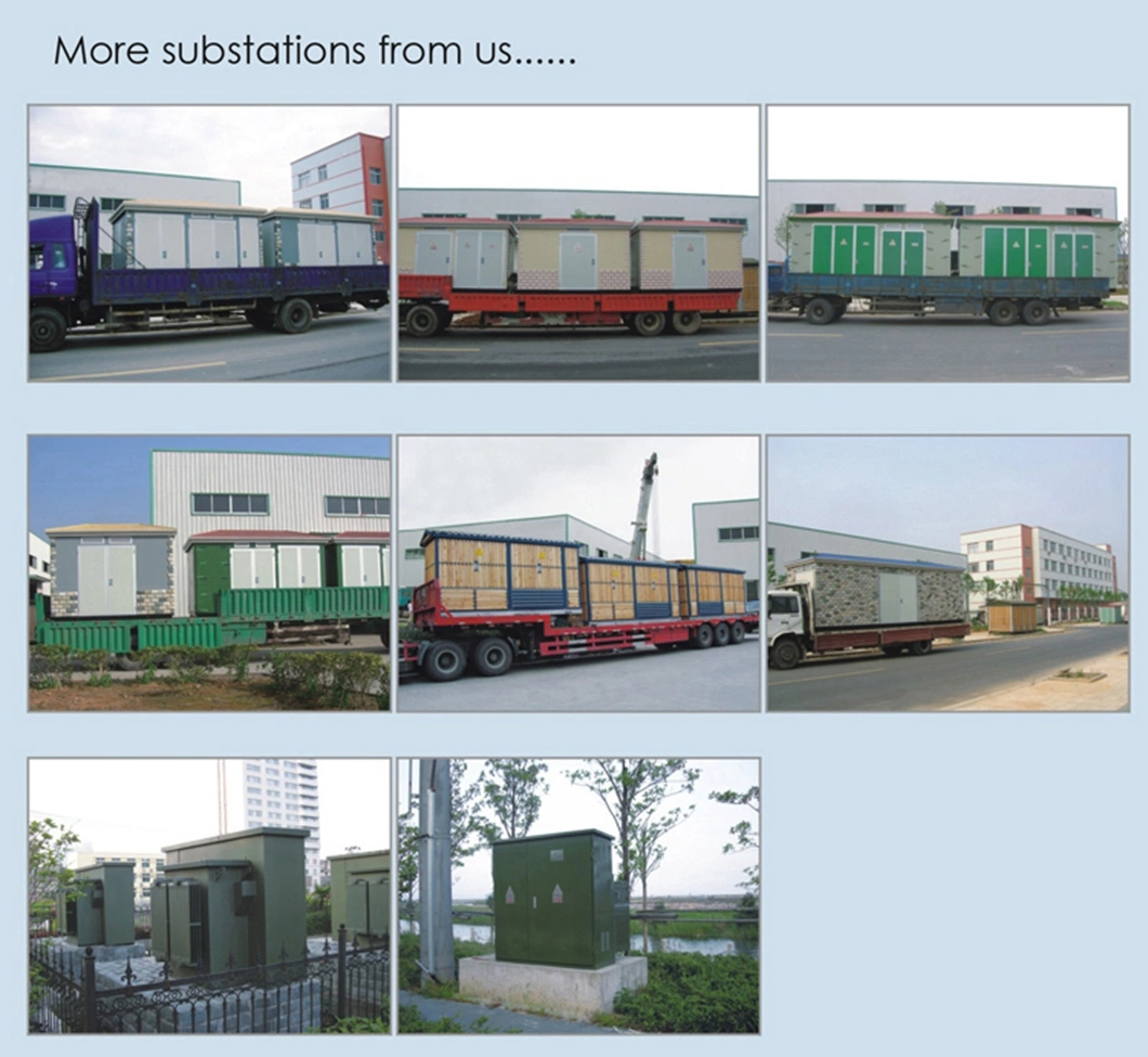 Prefabricated 500kVA 630kVA 800kVA 1000kVA 1250kVA 1500kVA 1600kVA Package Mobile Transformer Substation