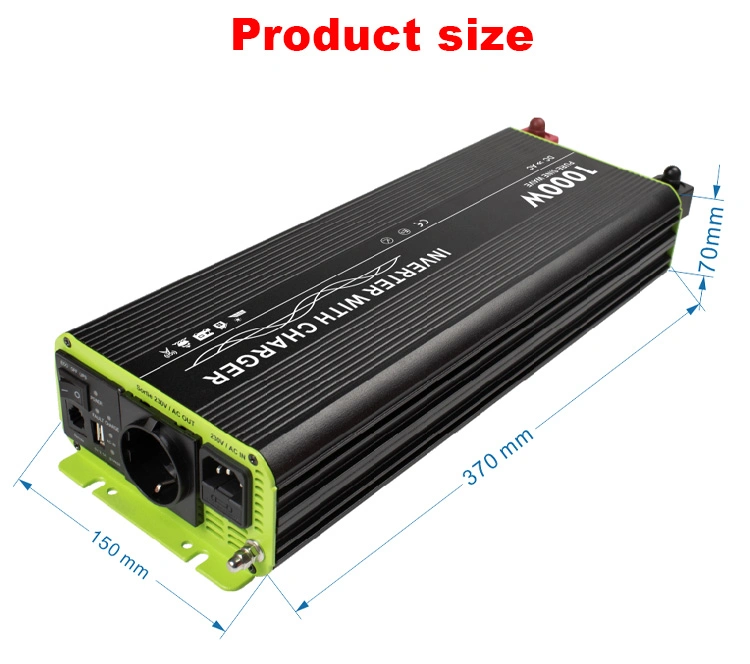 1000W Power Inverter DC 12V to 110V 230V AC Converter with USB Charger