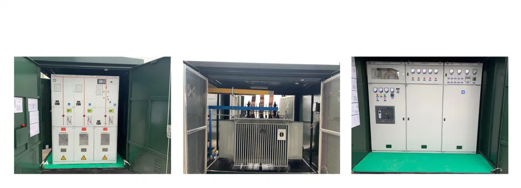 Power Distribution Compact Package Substation with Transformer &amp; Cabient for Power Supply