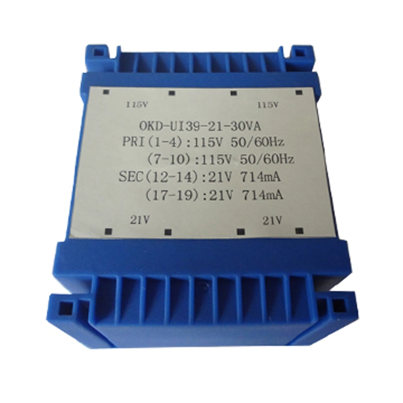 230V 115V 12V AC Transformer Ui Flat Encapsulated PCB Transformer