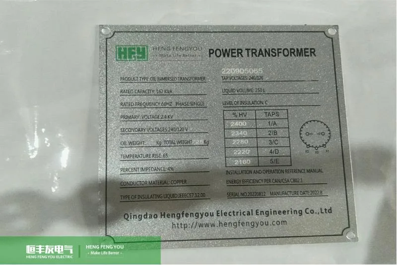 13.2kv 13.8kv 100kVA Amorphous Single Phase Pole Mounted Transformer