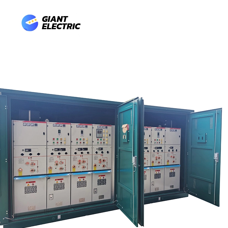 Outdoor 800kVA 1000kVA 1250kVA 15/0.4kv Package Kiosk Prefabricated Compact Transformer Substation