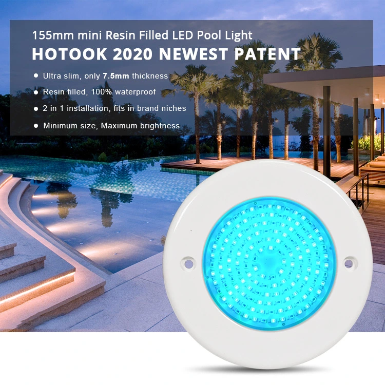 OEM IP68 PAR56 6W AV DC 12V Niche Swimming Pool Light Underwater LED Lighting Piscina 1000 Lumens Jets Waterproof Transformer