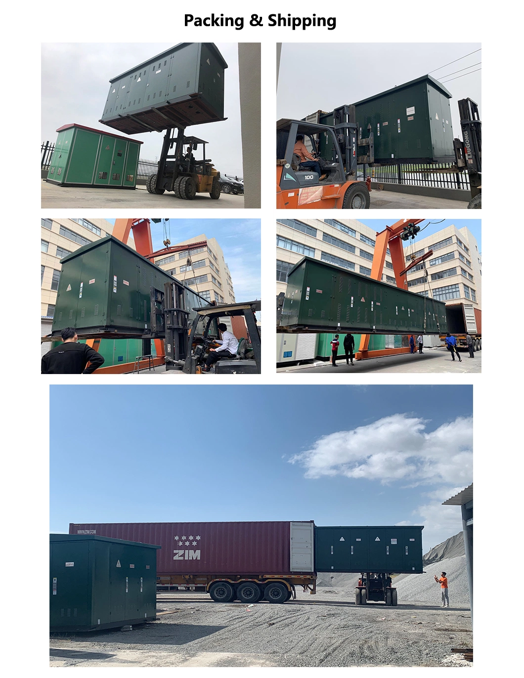 1250kVA 33kv Prefabricated Compact Substation of Switchgear Transformer Kiosk