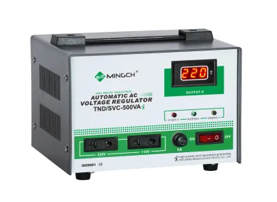 Mingch Servo Typ 220V 0,5kVA Automatischer elektronischer Spannungsstabilisator