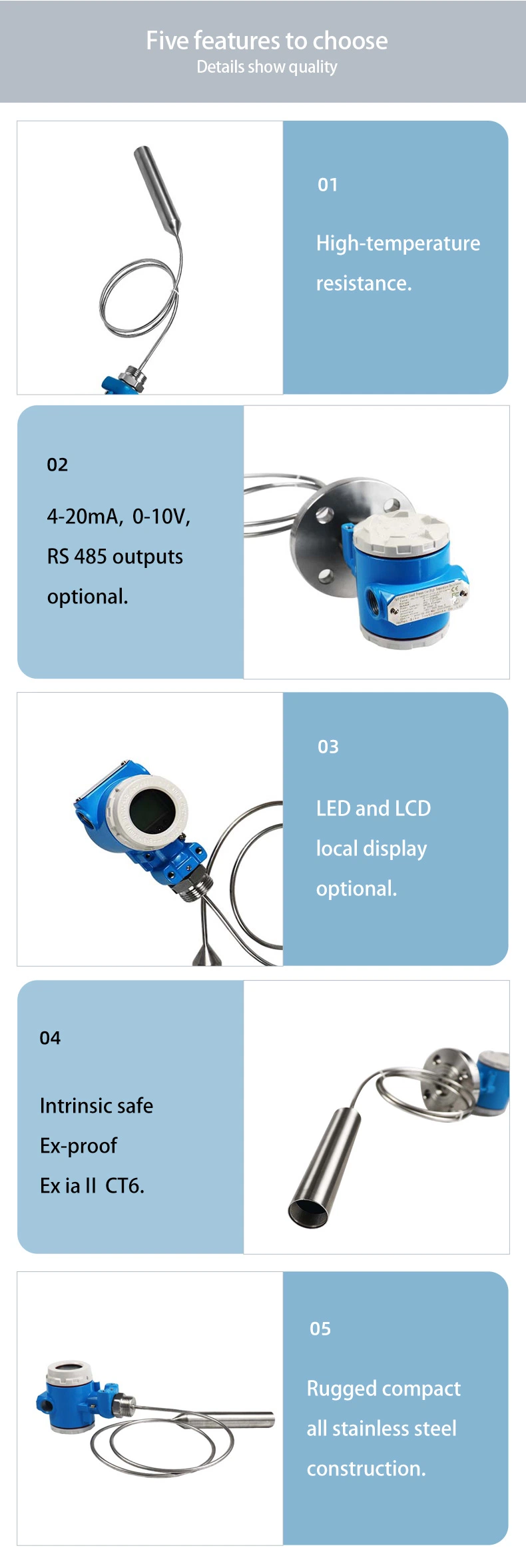 5 in 1 Outdoor Ultrasonic Automatic Compact Weather Station for Agriculture